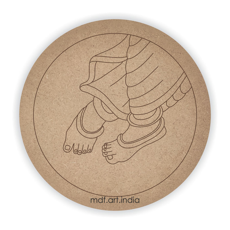MDF Pre Marked Round Foot Print 1