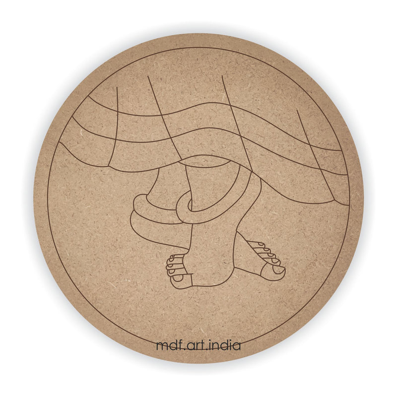 MDF Pre Marked Round Foot Print