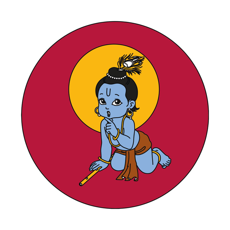 MDF Pre Marked Round Krishna