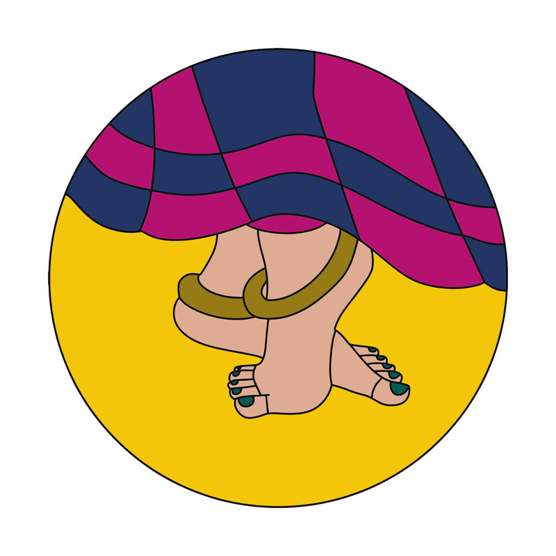 MDF Pre Marked Round Foot Print