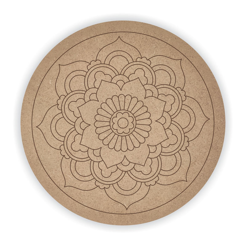 MDF Pre Marked Round Mandala 7