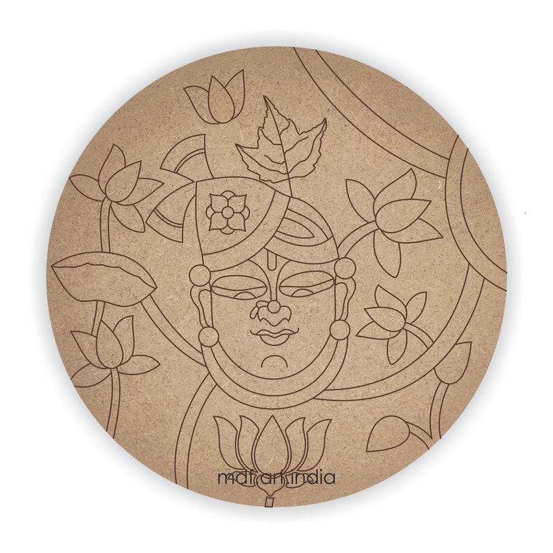 MDF Pre Marked Shree Nathji Round