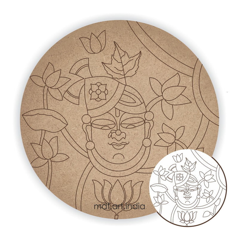 MDF Pre Marked Shree Nathji Round