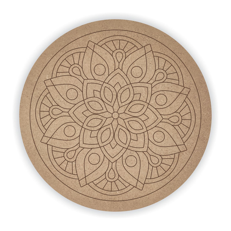 MDF Pre Marked Round Mandala 2