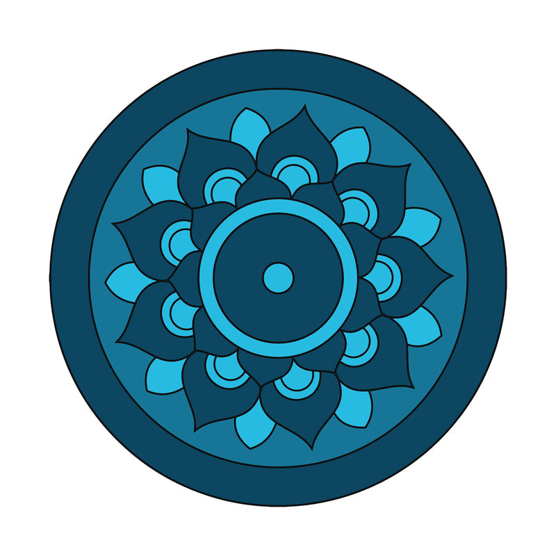 MDF Pre Marked Round Mandala 1