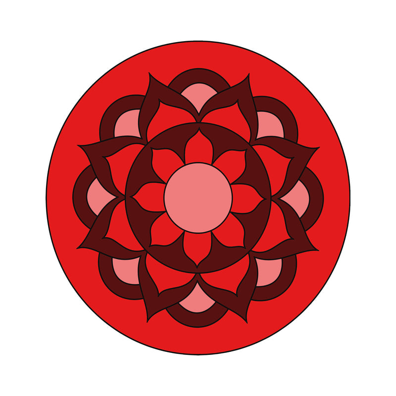 MDF Pre Marked Round Mandala 4