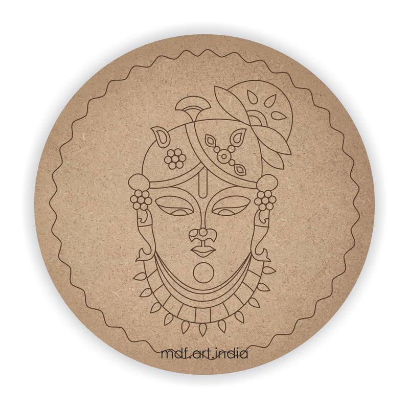 MDF Pre Marked Round Shreenathji