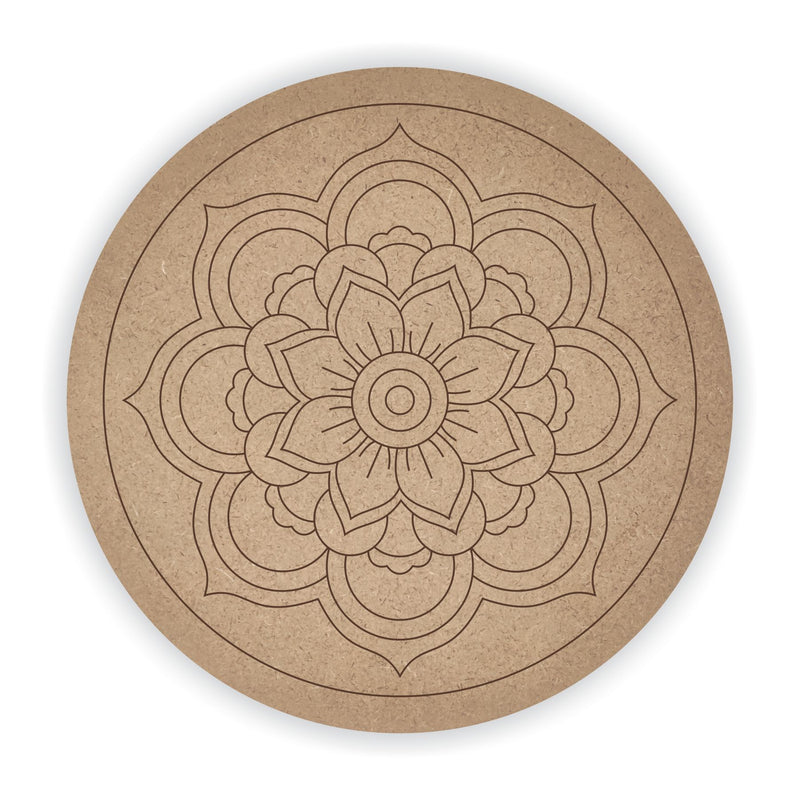 MDF Pre Marked Round Mandala