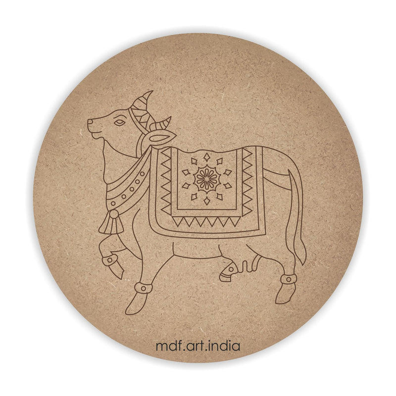 MDF Pre Marked Round Cow