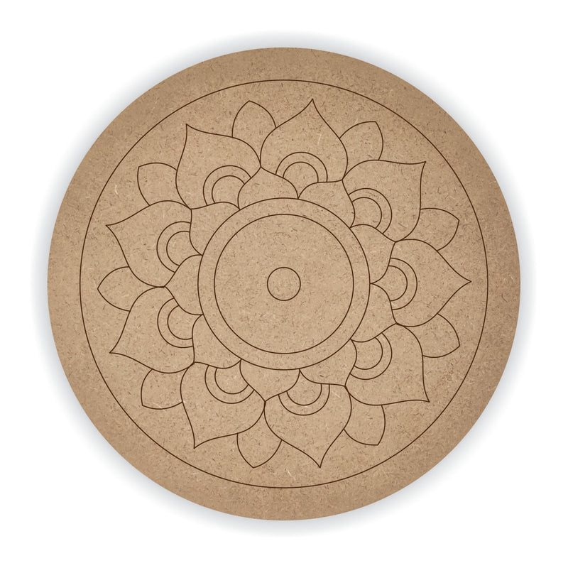 MDF Pre Marked Round Mandala 1