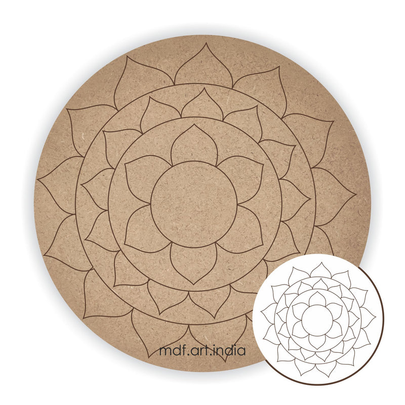 MDF Pre Marked Mandala