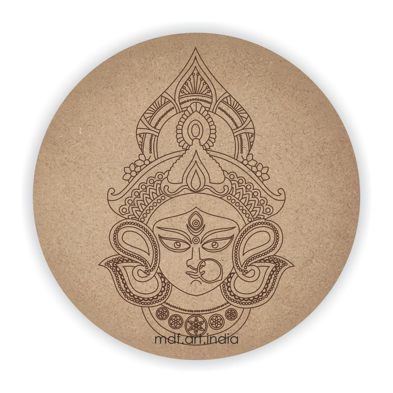 MDF Pre Marked Round DurgaMa