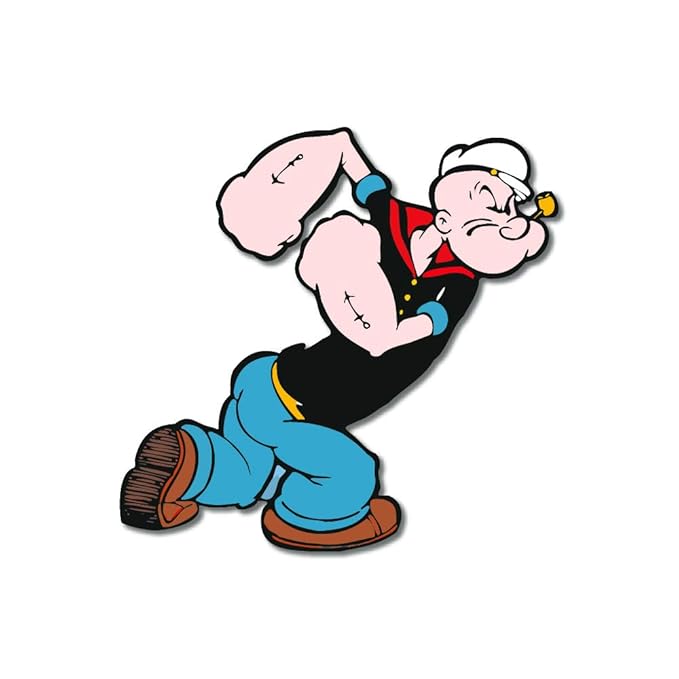 GiXi Artisto Popeye The Sailor Wooden Fridge Magnet
