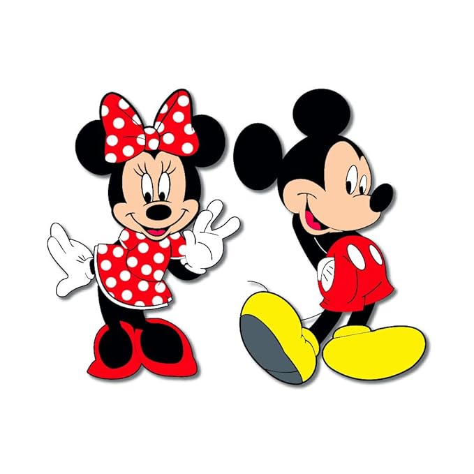 GiXi Artisto Mickey and Minnie Wooden Fridge Magnet