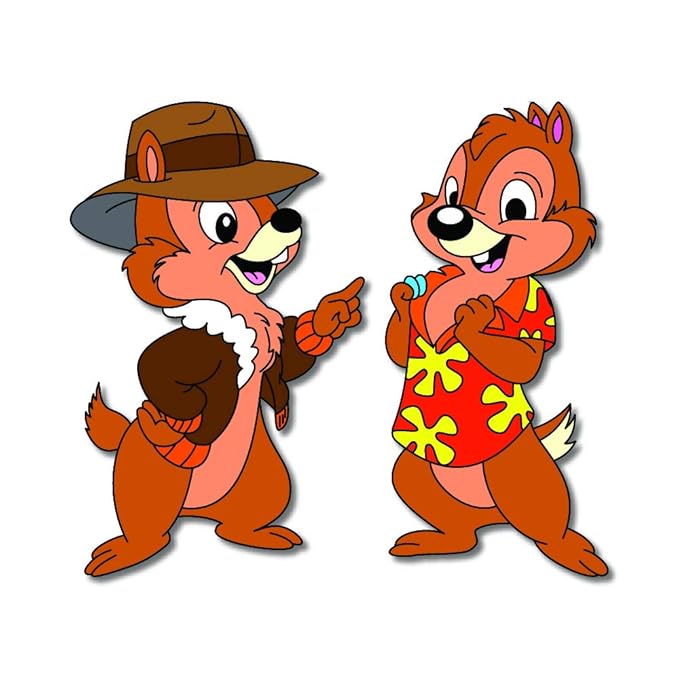 GiXi Artisto Chip and Dale Wooden Fridge Magnet