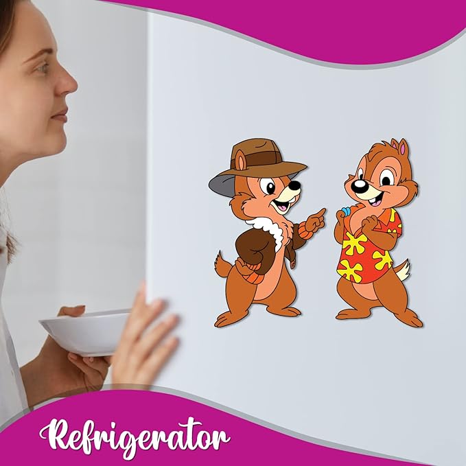 GiXi Artisto Chip and Dale Wooden Fridge Magnet