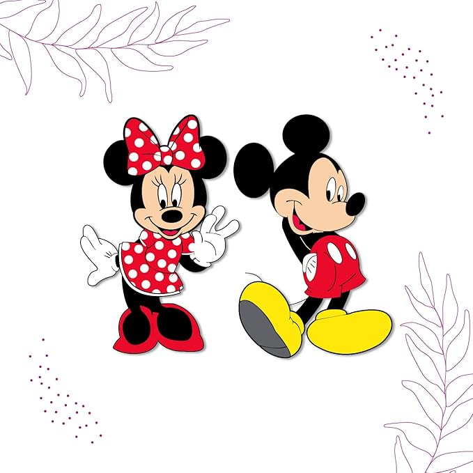 GiXi Artisto Mickey and Minnie Wooden Fridge Magnet