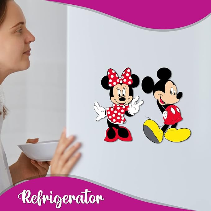 GiXi Artisto Mickey and Minnie Wooden Fridge Magnet