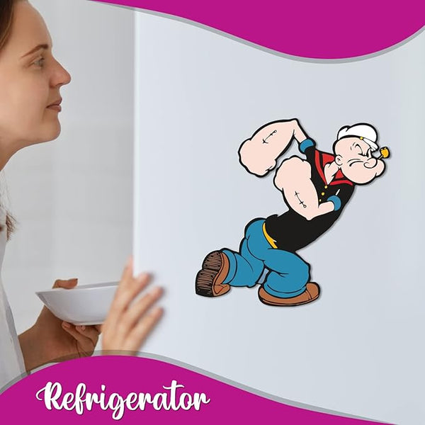 GiXi Artisto Popeye The Sailor Wooden Fridge Magnet