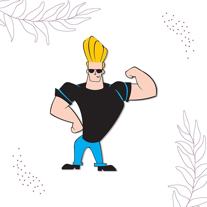 GiXi Artisto Johnny Bravo Wooden Fridge Magnet