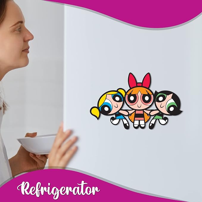GiXi Artisto The Powerpuff Girls Wooden Fridge Magnet