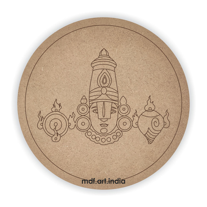 Pre Marked Round Tirupati Balaji