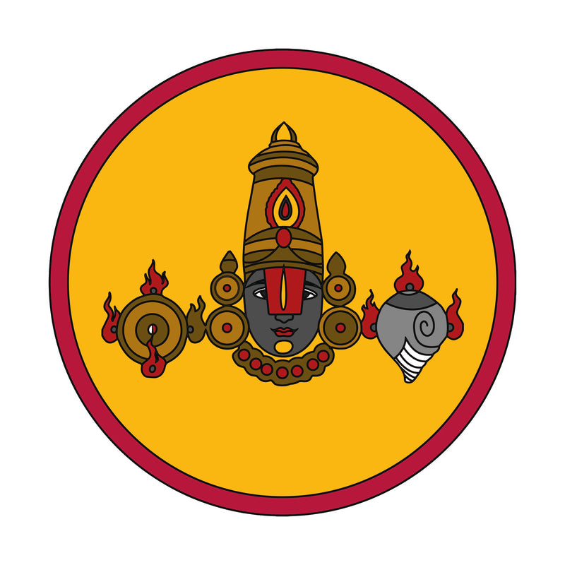 Pre Marked Round Tirupati Balaji