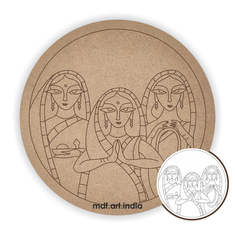 Pre Marked Round Namaste