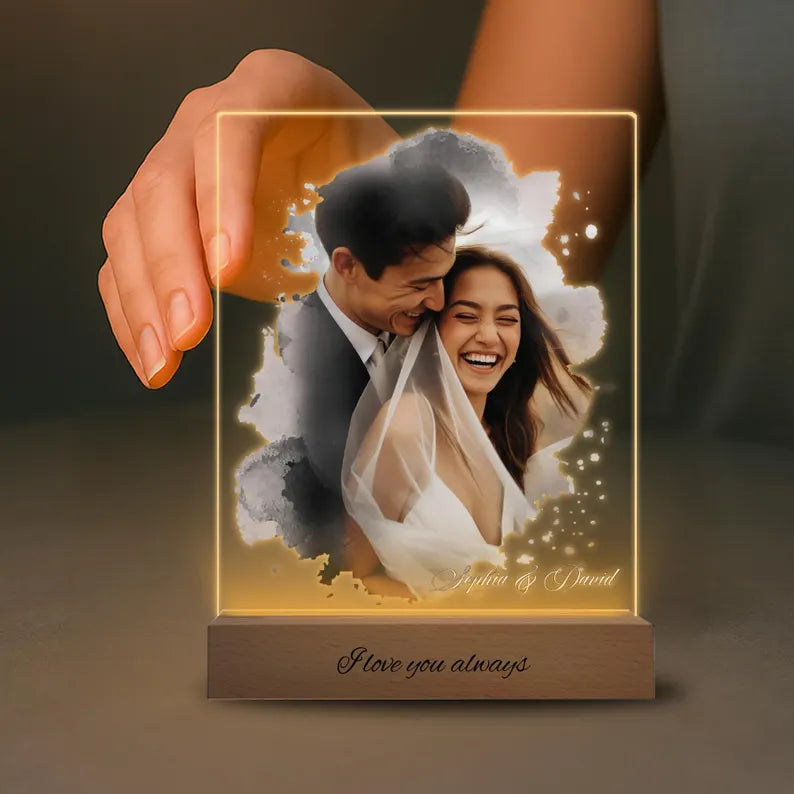 Peronalized Photo Night Light,Photo Collage LED Light,Custom Photo Lamp,Anniversary Gift,Birthday Gift for Friends Couple,Valentines Gifts